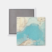Hydrografische kaart Meer van Mendota Magneet (Voorkant / Achterkant)