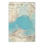 Hydrografische kaart Meer van Mendota Mini Klembord (Achterkant)