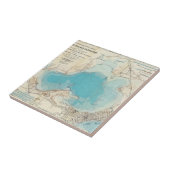 Hydrografische kaart Meer van Mendota Tegeltje (Zijkant)