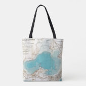 Hydrografische kaart Meer van Mendota Tote Bag (Achterkant)