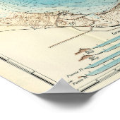 hydrografische kaart Mendota Poster (Hoek)