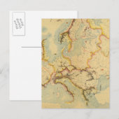 Hydrografische kaart van Europa (Voorkant / Achterkant)