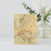 Hydrografische kaart van Europa (Staand voorkant)