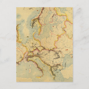 Hydrografische kaart van Europa