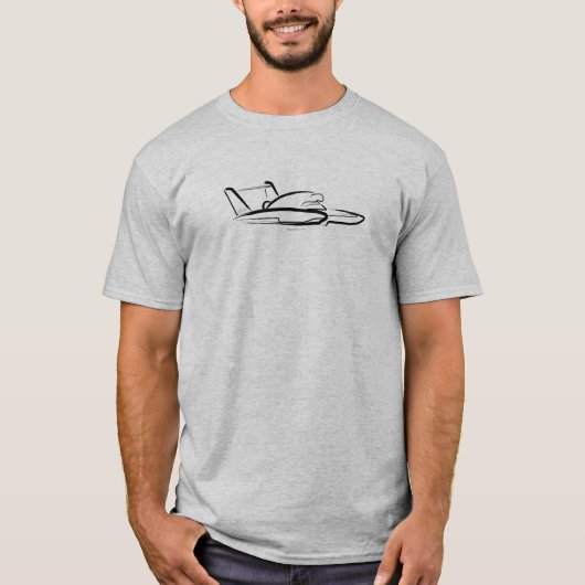Hydroplane 01 Grijs Voorkant T-shirt (Voorkant)