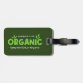 Hydroponic is niet biologisch Houd de grond in bio Bagagelabel (Achterkant horizontaal)