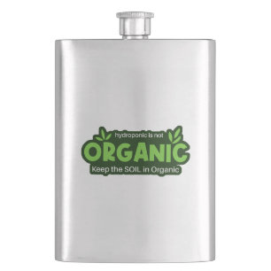 Hydroponic is niet biologisch Houd de grond in bio Flacon