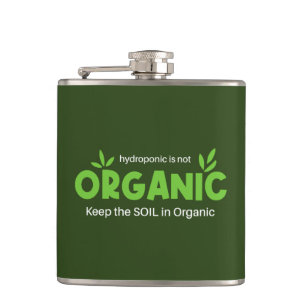 Hydroponic is niet biologisch Houd de grond in bio Heupfles