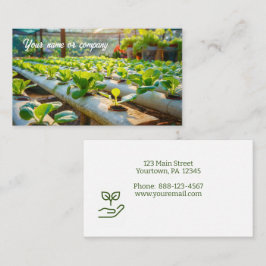 Hydroponisch tuinieren visitekaartje