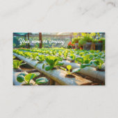 Hydroponisch tuinieren visitekaartje (Voorkant)