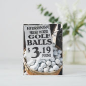 Hydroponische Golf Balls Briefkaart (Staand voorkant)