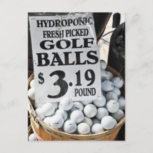 Hydroponische Golf Balls Briefkaart