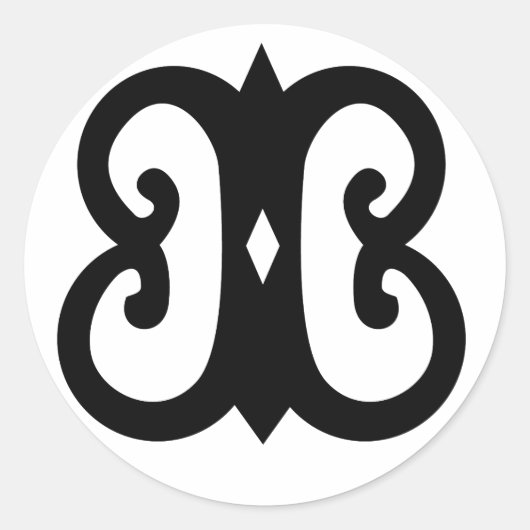 Hye Won Hye | Andikra-symbool Endurance Ronde Sticker (Voorkant)