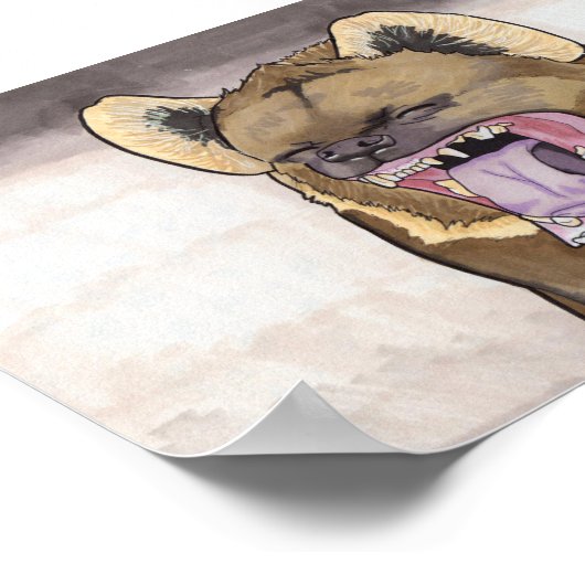 Hyena 5x7 poster (Hoek)