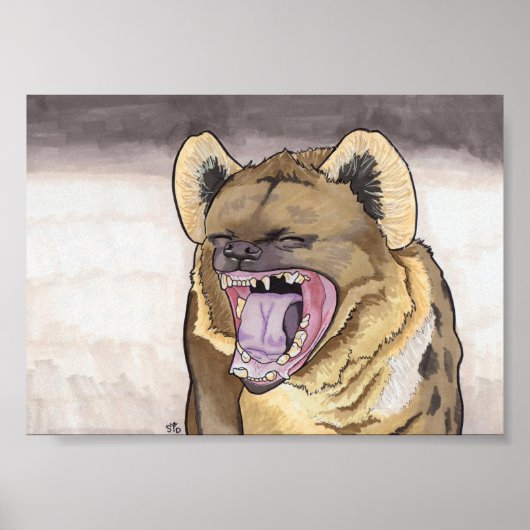 Hyena 5x7 poster (Voorkant)