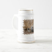 Hyena Afbeelding Beer Stein Bierpul (Voorkant links)