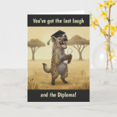 Hyena Afstudeerkaart Kaart (Gele Bloem)