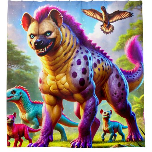 Hyena Art Douchegordijn (Voorkant)
