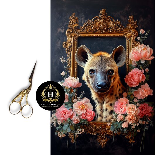 Hyena Bloemrijke Vex Decoupage Tissue Papier