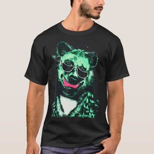 Hyena Cool Green Hyaena T-shirt (Voorkant)