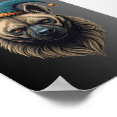 Hyena de clown poster (Hoek)