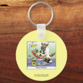 Hyena Dentistry Cartoon Funny Sleutelhanger (Voorkant)