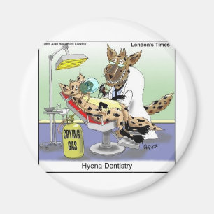 Hyena Dentistry Funny Gifts, T - shirts & verzamel Magneet