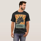 Hyena Design, met gevlekte hyena, wild dier T-shirt (Voorkant volledig)