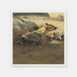 Hyena (door Wilhem Kuhnert) Servet
