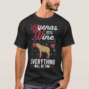 Hyena en Wine Aardwolf Spotted Hyena T-shirt