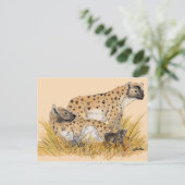 Hyena Family Briefkaart (Staand voorkant)