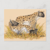 Hyena Family Briefkaart (Voorkant)