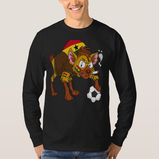 Hyena Fan Ghana T-shirt (Voorkant)