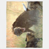 HYENA FLEECE DEKEN (Voorkant)