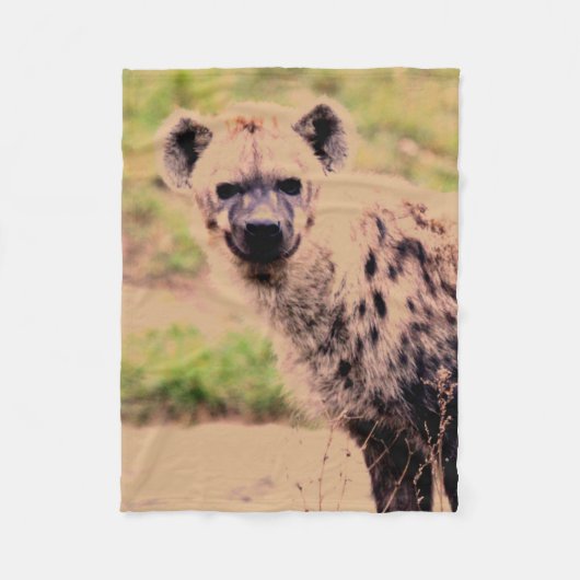 hyena fleece deken (Voorkant)