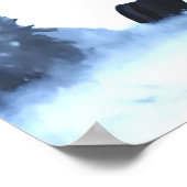 Hyena in de sneeuwberg | AI Art Poster (Hoek)