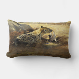 Hyena in een Afrikaans landschap (door Wilhem Kuhn Kussen
