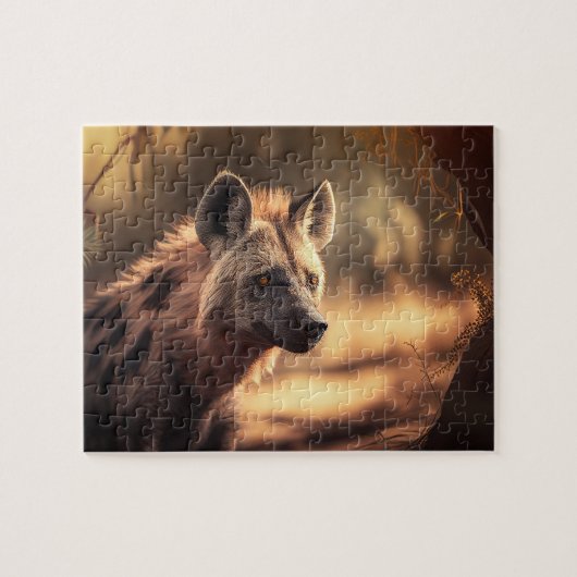 Hyena Jigzaag Puzzle - Oerwoud Legpuzzel (Horizontaal)