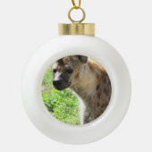 Hyena Keramische Bal Ornament (Voorkant)