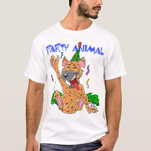 Hyena Party Animal T-Shirt (Voorkant)