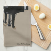 Hyena Piano Muziek Pianist Fantasy Keuken Handdoek (Quarter Fold)