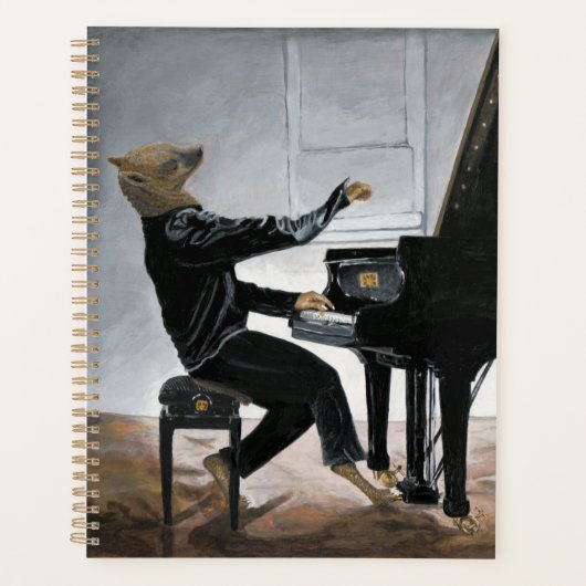 Hyena Piano Muziekspeler Fantasy Art Planner (Voorkant)