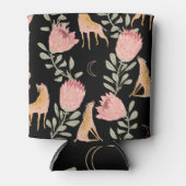 Hyena & Protea: donker patroon Blikjeskoeler (Voorkant)