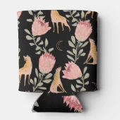 Hyena & Protea: donker  patroon Blikjeskoeler (Achterkant)