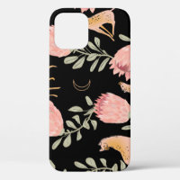 Hyena & Protea: donker  patroon