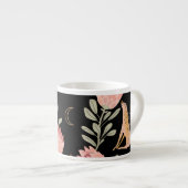 Hyena & Protea: donker  patroon Espresso Kop (Voorkant rechts)