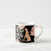 Hyena & Protea: donker  patroon Espresso Kop (Rechts)