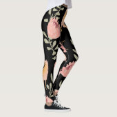 Hyena & Protea: donker patroon Leggings (Rechts)