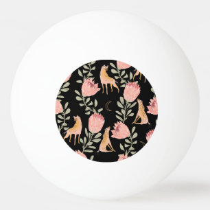 Hyena & Protea: donker  patroon Pingpongbal