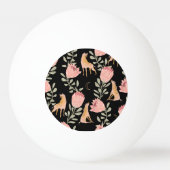 Hyena & Protea: donker patroon Pingpongbal (Achterkant)